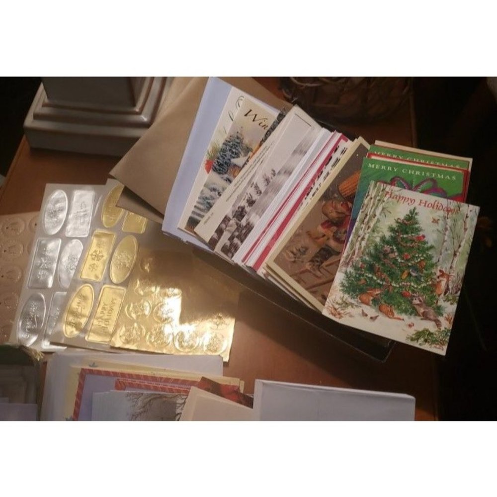 Lots Of Cards, Envelopes And Stickers...great For Holidays Or Crafting
